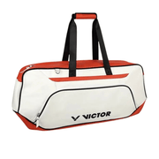 VICTOR BR5618 Rectangular Badminton Bag – Pearl White/Red Orange Juice (AO) - Gem Sports