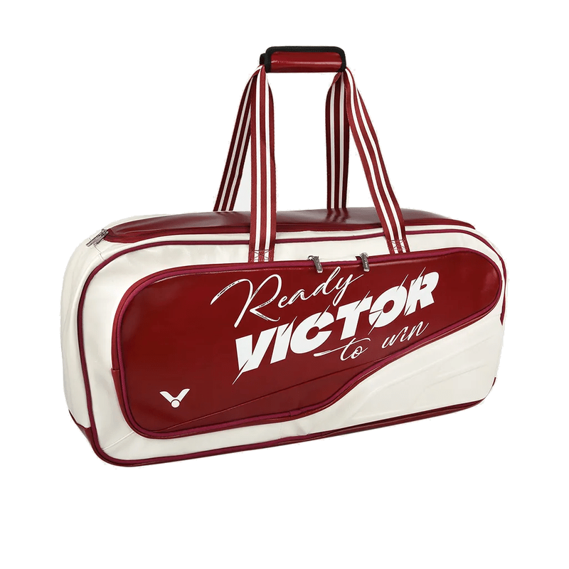 VICTOR BR9615 Rectangular Badminton Bag – Ivory White/Tawny Port (LD) - Gem Sports