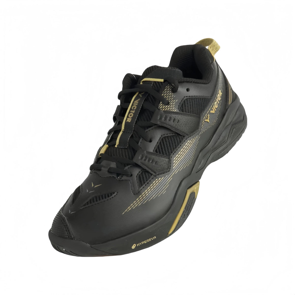 VICTOR C60-CX UNISEX Badminton Shoes - Black/Gold - Gem Sports