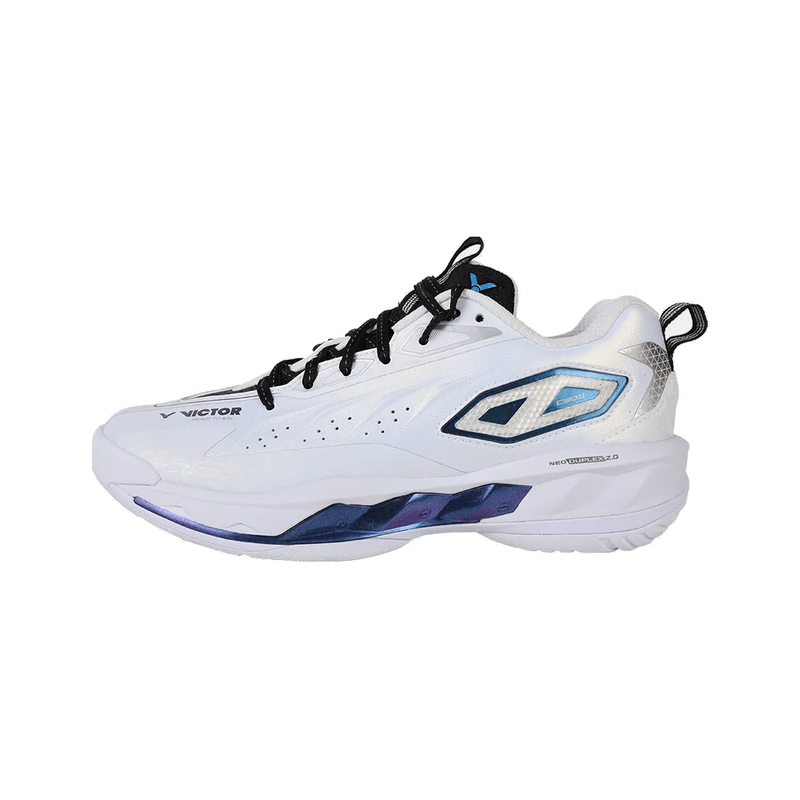 VICTOR C90II Men’s Badminton Shoes – White/Obsidian Glow (AC) - Gem Sports
