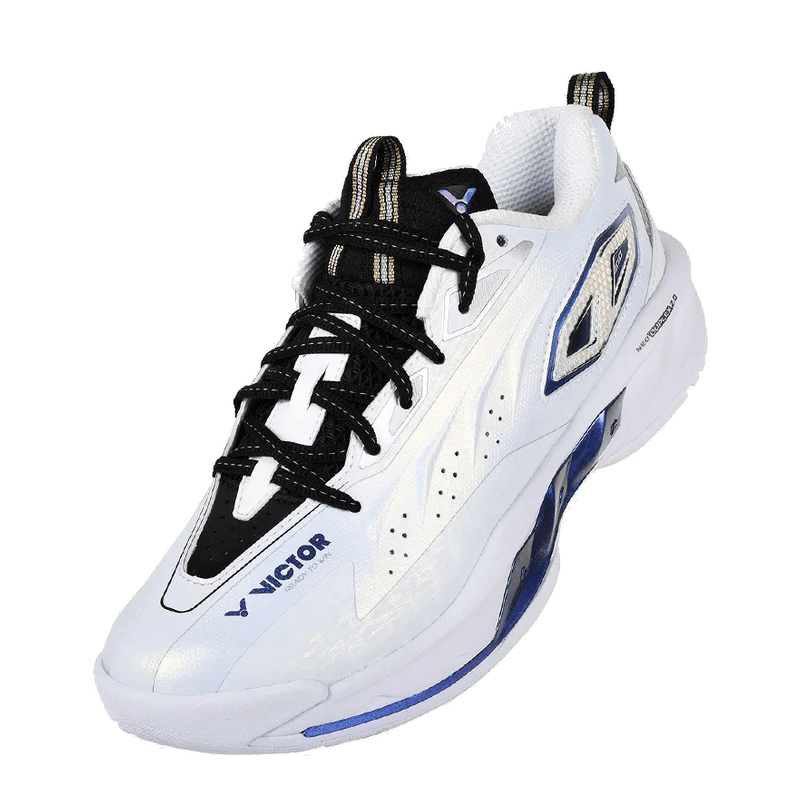 VICTOR C90II Men’s Badminton Shoes – White/Obsidian Glow (AC) - Gem Sports