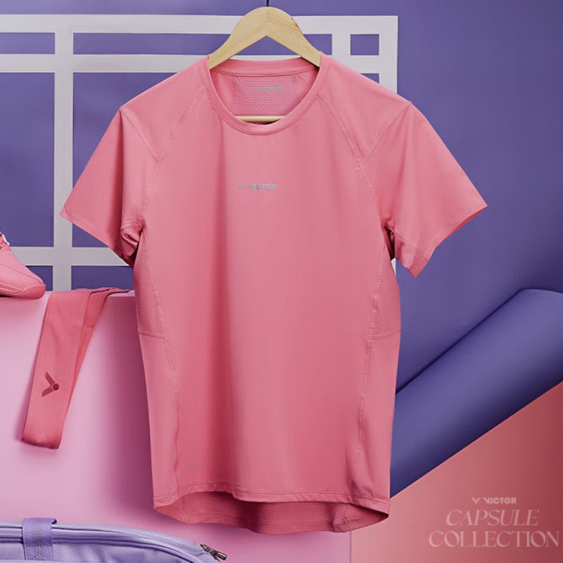 VICTOR CAPSULE Collection Unisex Knitted T-Shirt T - 501CPS - I Flamingo - Gem Sports