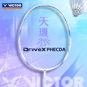 VICTOR DriveX PHECDA (White) 4U/G5 Badminton Racquet – Unstrung & Free Grip - Gem Sports