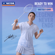 VICTOR | Huang Ya Qiong Collection 2.0 Knitted T-shirt T-601HYQ M - Dawn Blue - Gem Sports