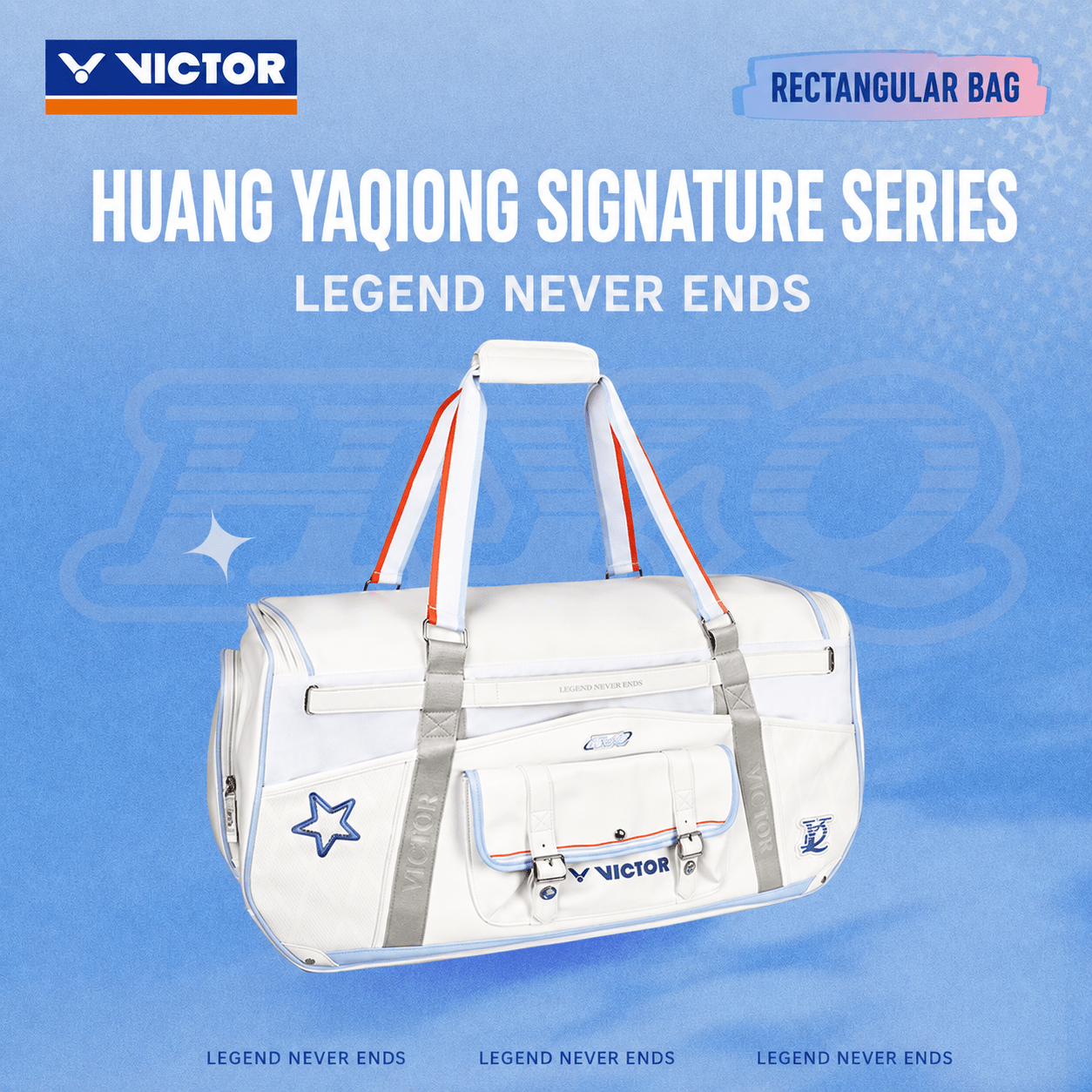 VICTOR | Huang Ya Qiong Collection 2.0 Rectangular Racket Bag BR5681HYQ A - White - Gem Sports