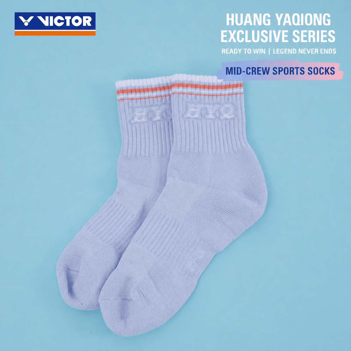 VICTOR | Huang Ya Qiong Collection 2.0 Socks (Mid-Calf) SK610HYQ A/M - Gem Sports