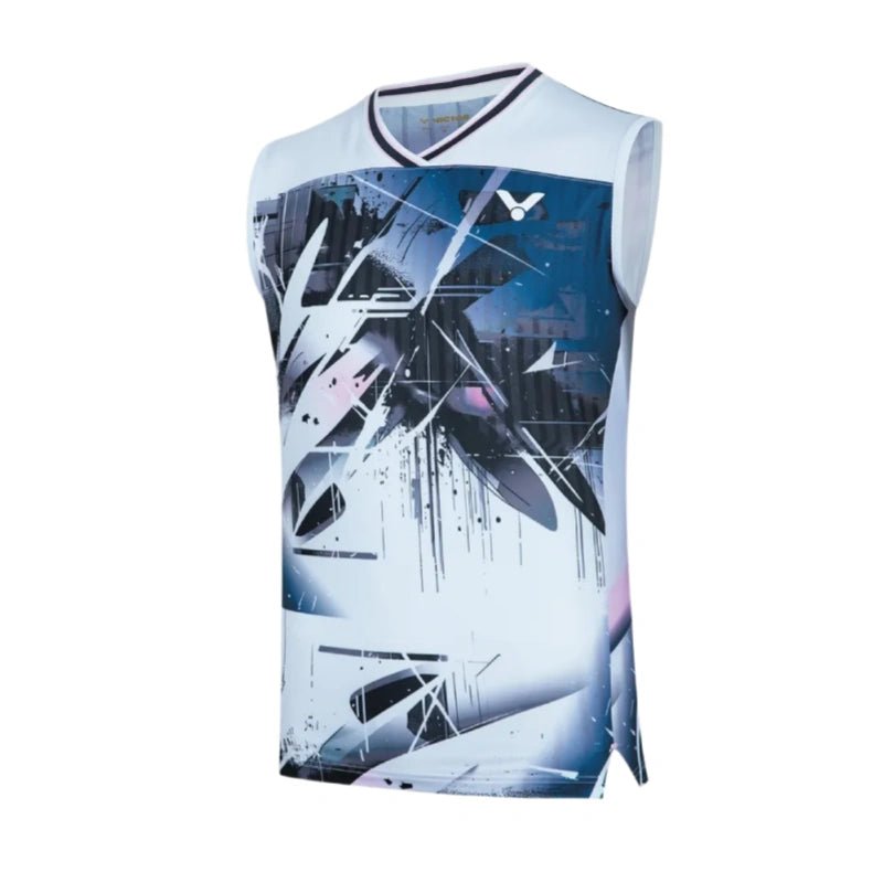 VICTOR Jonatan Christie Limited Unisex Knitted Sleeveless Top T - 60007 A - Bright White - Gem Sports