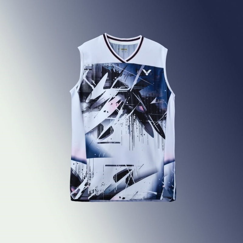 VICTOR Jonatan Christie Limited Unisex Knitted Sleeveless Top T - 60007 A - Bright White - Gem Sports