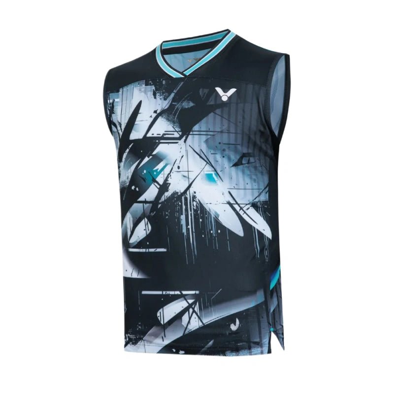 VICTOR Jonatan Christie Limited Unisex Knitted Sleeveless Top T - 60007 C - Black - Gem Sports