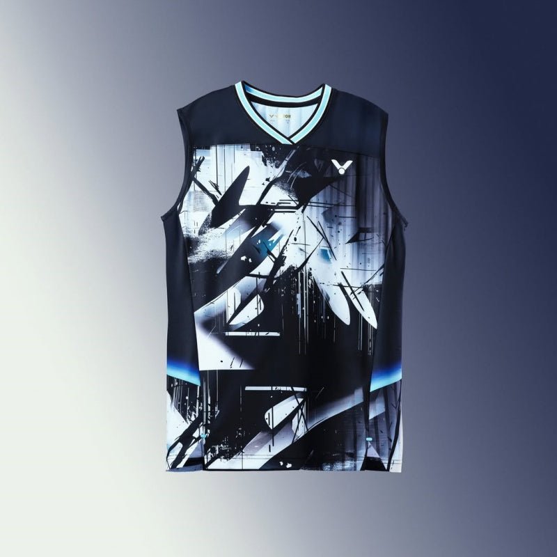VICTOR Jonatan Christie Limited Unisex Knitted Sleeveless Top T - 60007 C - Black - Gem Sports