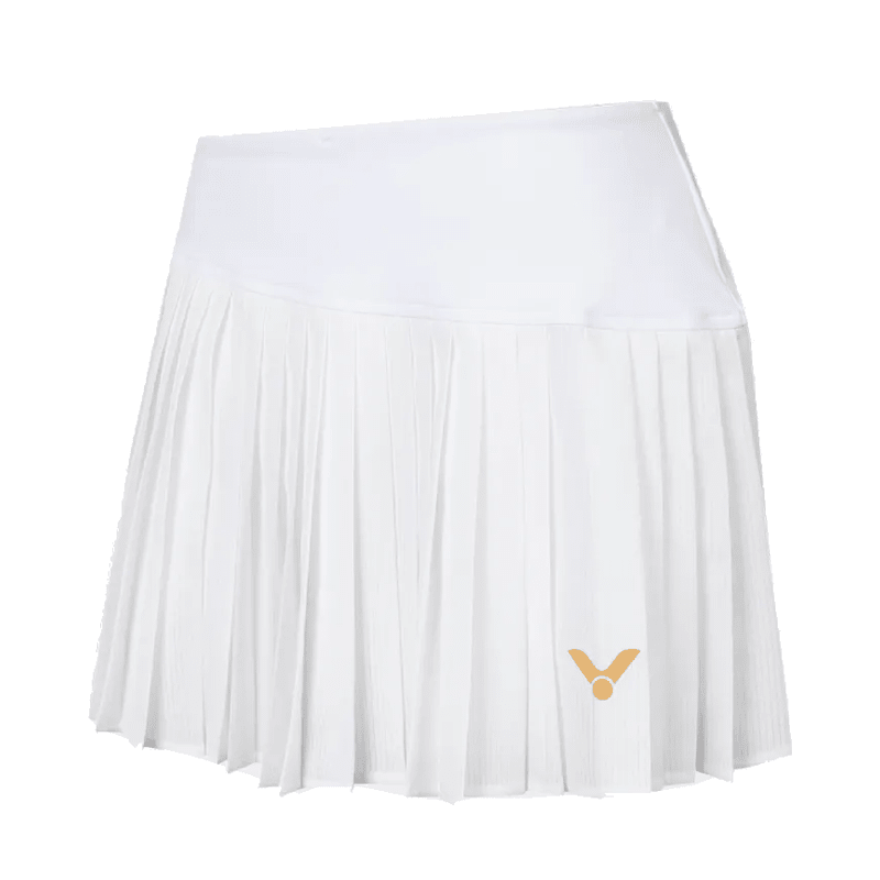 VICTOR K-66300 Women’s Badminton Skirt – White (A) - Gem Sports
