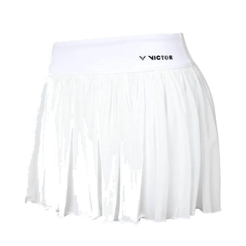 VICTOR K-66301 Women’s Badminton Skirt – White (A) - Gem Sports