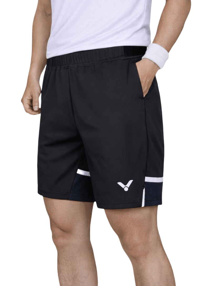VICTOR LZJ Limited Unisex Knitted Shorts R - 55201 C - Black - Gem Sports