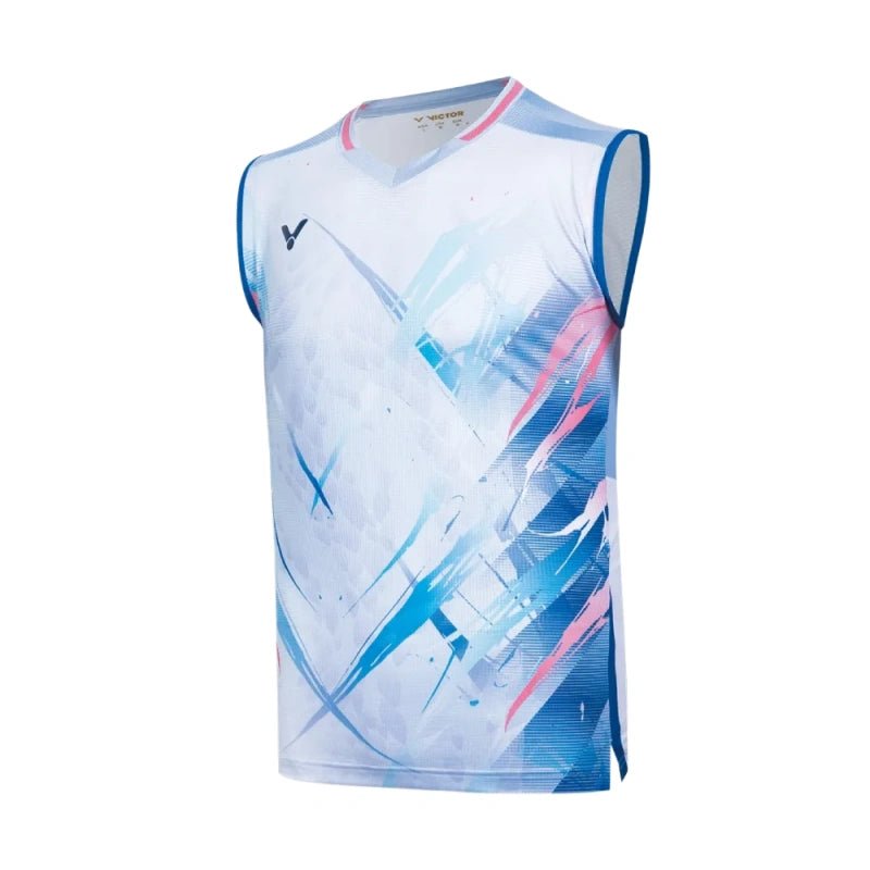 VICTOR LZJ Limited Unisex Knitted Sleeveless Top T - 60005 M - Solitude - Gem Sports