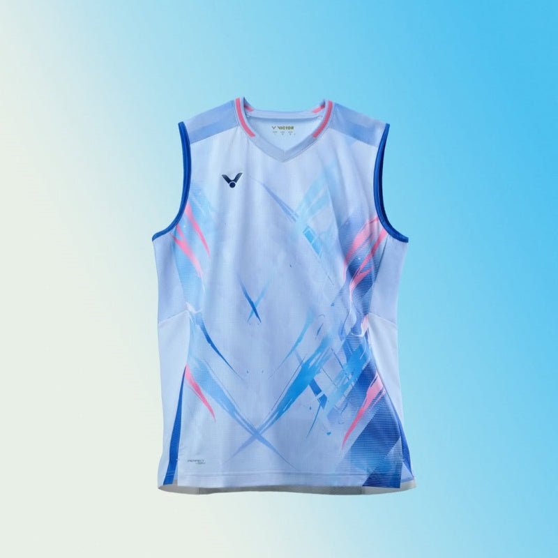 VICTOR LZJ Limited Unisex Knitted Sleeveless Top T - 60005 M - Solitude - Gem Sports