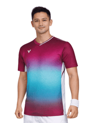 VICTOR LZJ Limited Unisex Knitted T-Shirt T - 55002 D - Maroon - Gem Sports