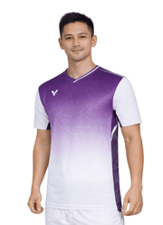 VICTOR LZJ Limited Unisex Knitted T-Shirt T - 55002 J - Purple - Gem Sports