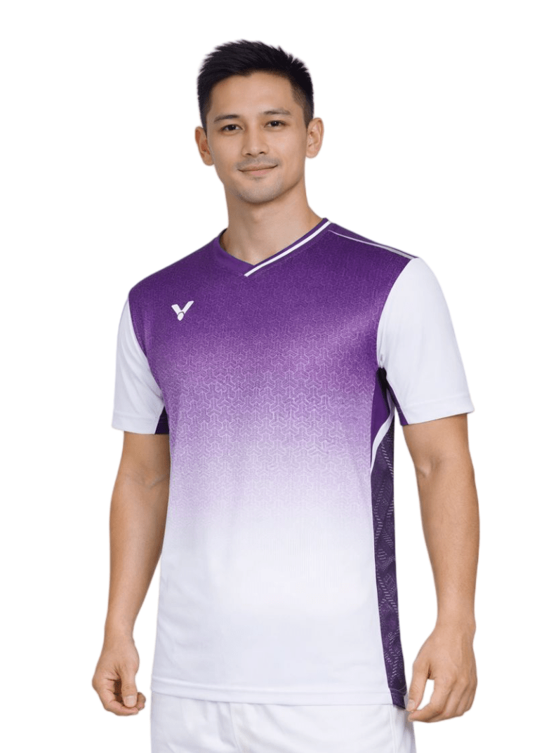 VICTOR LZJ Limited Unisex Knitted T-Shirt T - 55002 J - Purple - Gem Sports