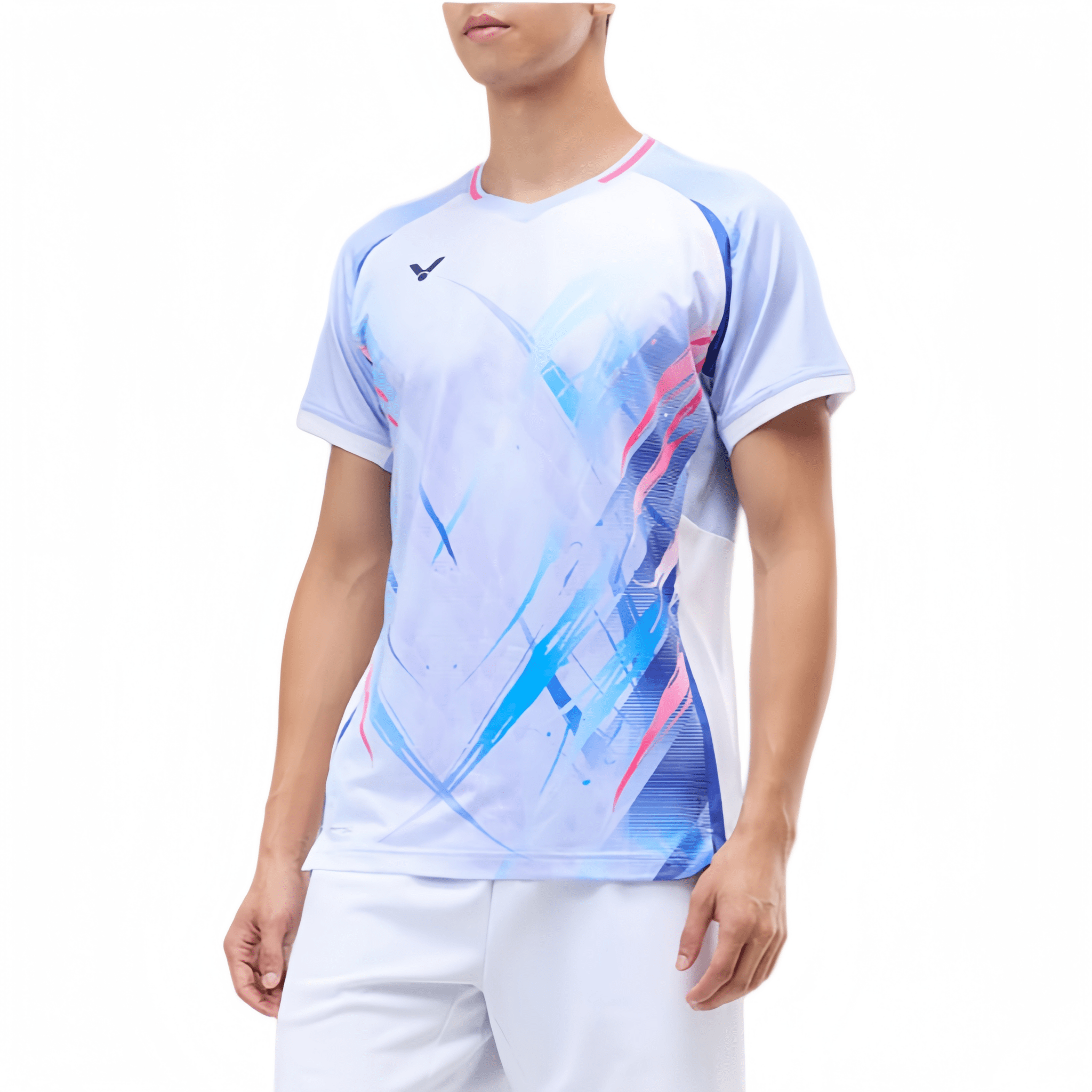 VICTOR LZJ Limited Unisex Knitted T-Shirt T - 60004 M - Solitude - Gem Sports