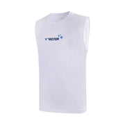 VICTOR Men's Sleeveless Shirt T - 40025 A White - Gem Sports