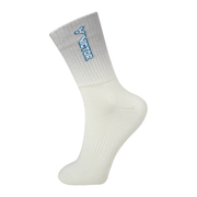 VICTOR SK1026 High-Cut Badminton Socks (1 Pair) – Grey/White (HA) - Gem Sports