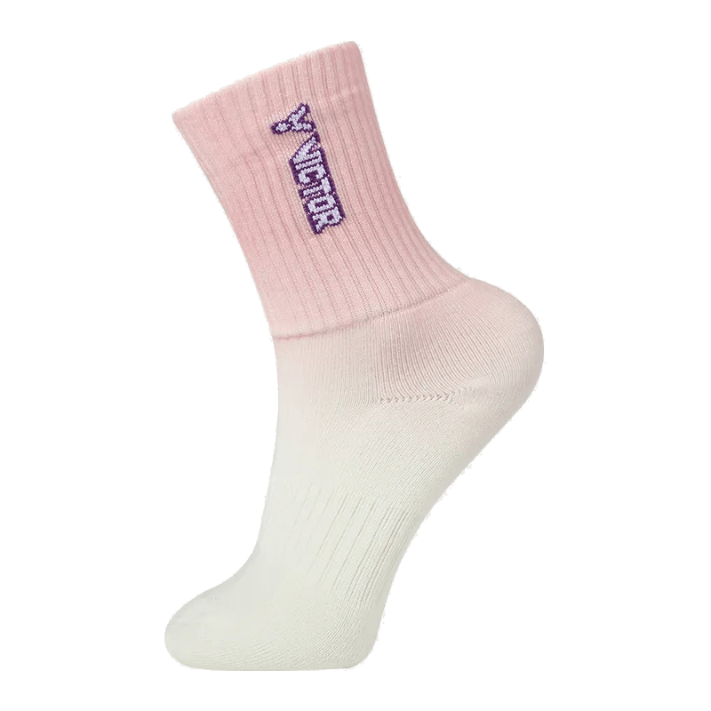 VICTOR SK2026 High-Cut Badminton Socks (1 Pair) – Strawberry Cream (IA) - Gem Sports
