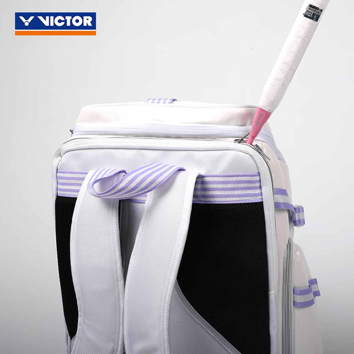 VICTOR Sports Backpack BR9016 AJ - White/Purple - Gem Sports