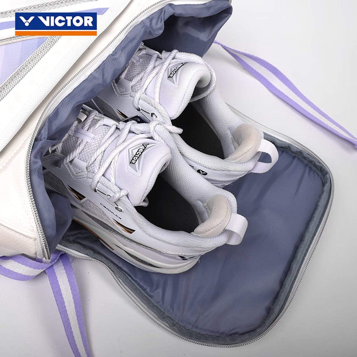 VICTOR Sports Backpack BR9016 AJ - White/Purple - Gem Sports