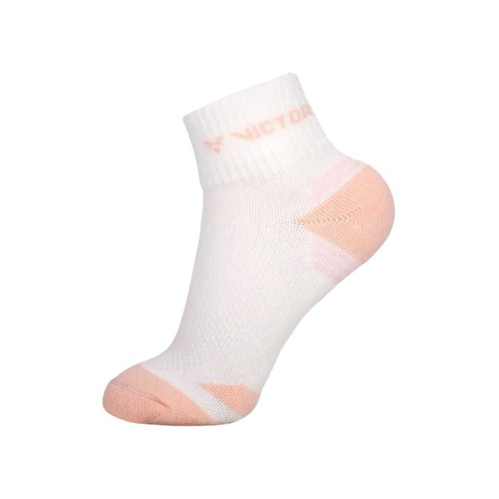 VICTOR Sports Socks SK2502 AI - White/Pink - Gem Sports