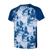 VICTOR T-65000TD Unisex Badminton T-Shirt – Steel Gray Blue (B) - Gem Sports