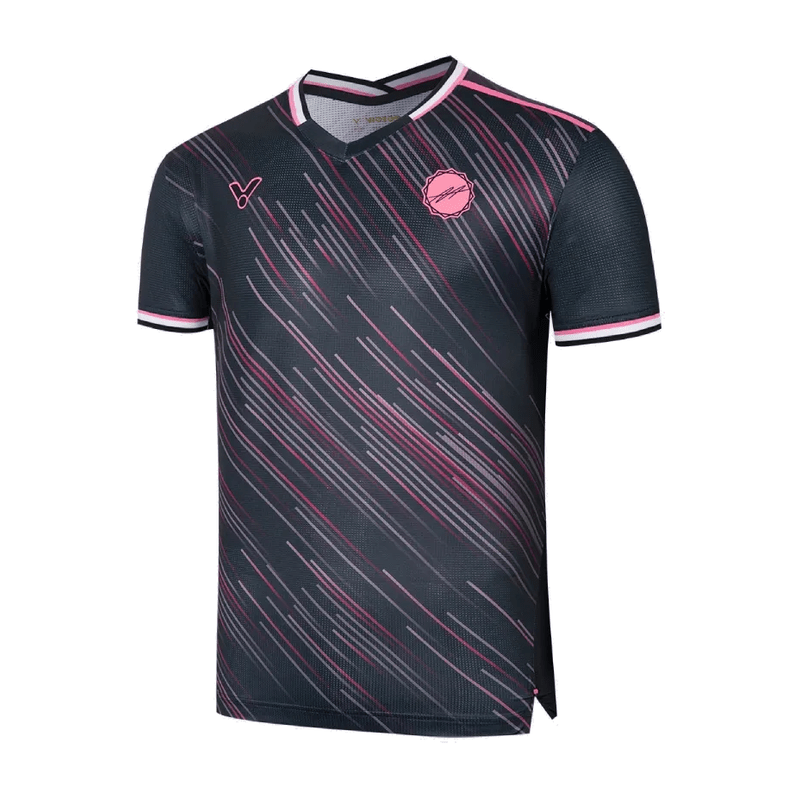 VICTOR T-65006 Unisex Badminton T-Shirt – Black (C) - Gem Sports