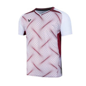 VICTOR Team Denmark Unisex Knitted T-Shirt (Fan Edition) T - 60000TD A - White - Gem Sports
