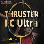 VICTOR Thruster - F Claw Ultra Badminton Racquet – Unstrung & Free Grip - Gem Sports