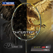 VICTOR Thruster - F Claw Ultra CX Badminton Racquet – Unstrung & Free Grip - Gem Sports