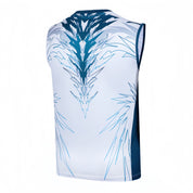 VICTOR Tournament Series (LZJ Exclusive) Unisex Sleeveless Top T - 50008 - AF White/Blue - Gem Sports