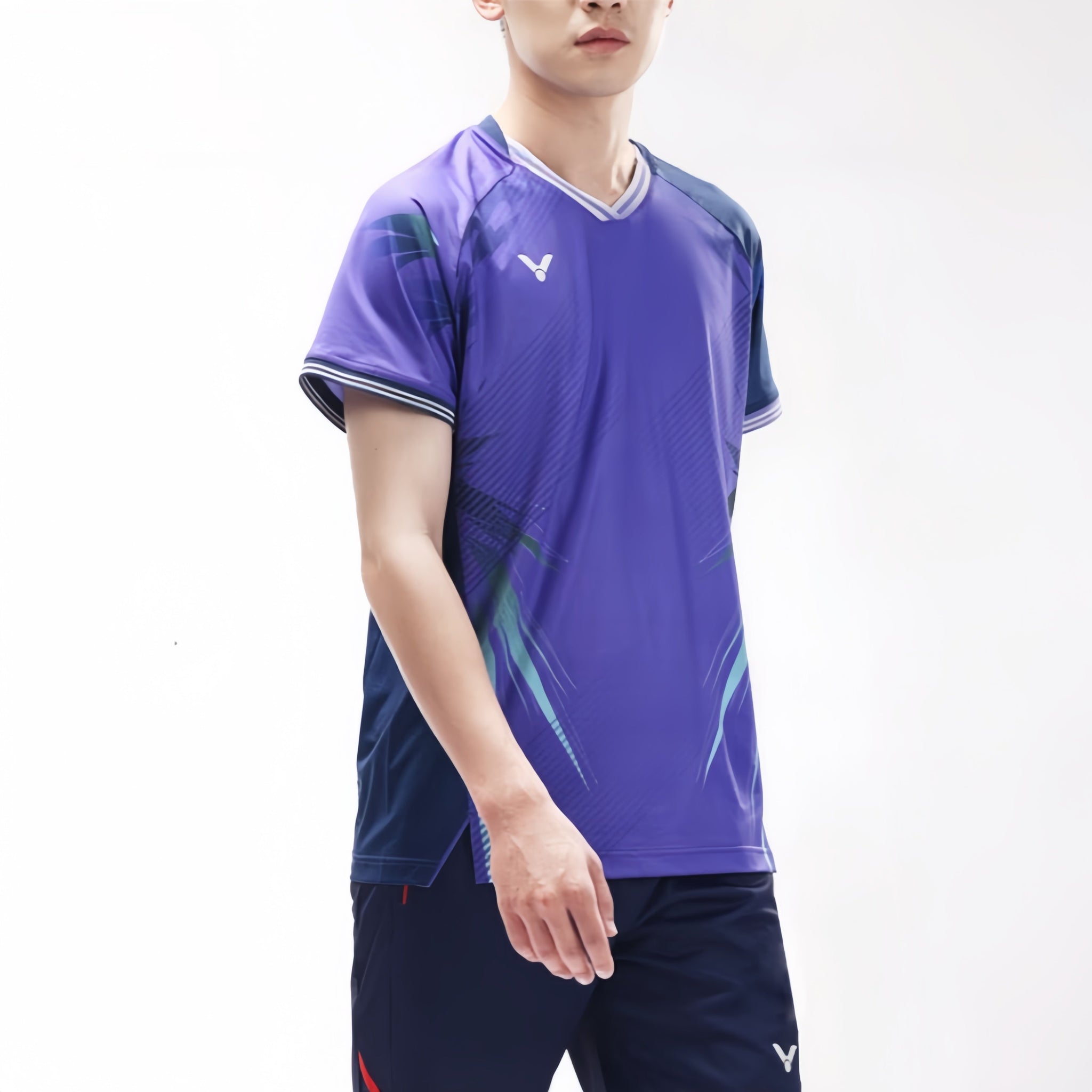 VICTOR LZJ Tournament T-Shirt T-50007 Purple | Lee Zii Jia Apparel VICTOR LZJ Tournament T-Shirt T-50007 Purple | Lee Zii Jia Apparel