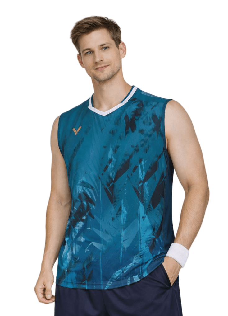 VICTOR Tournament Series Unisex Knitted Sleeveless Top T - 55001 G - Green - Gem Sports