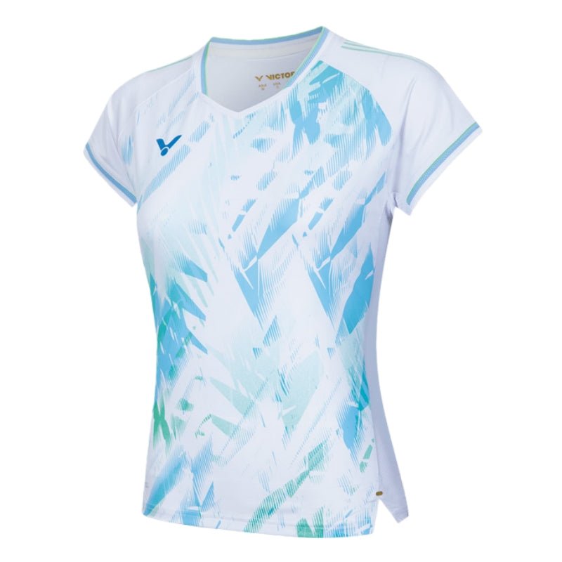 VICTOR Tournament Series Women's Knitted T-Shirt T - 56000 A - White - Gem Sports