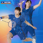VICTOR Tournament Series Women's Knitted T-Shirt T - 56000 B - Navy - Gem Sports