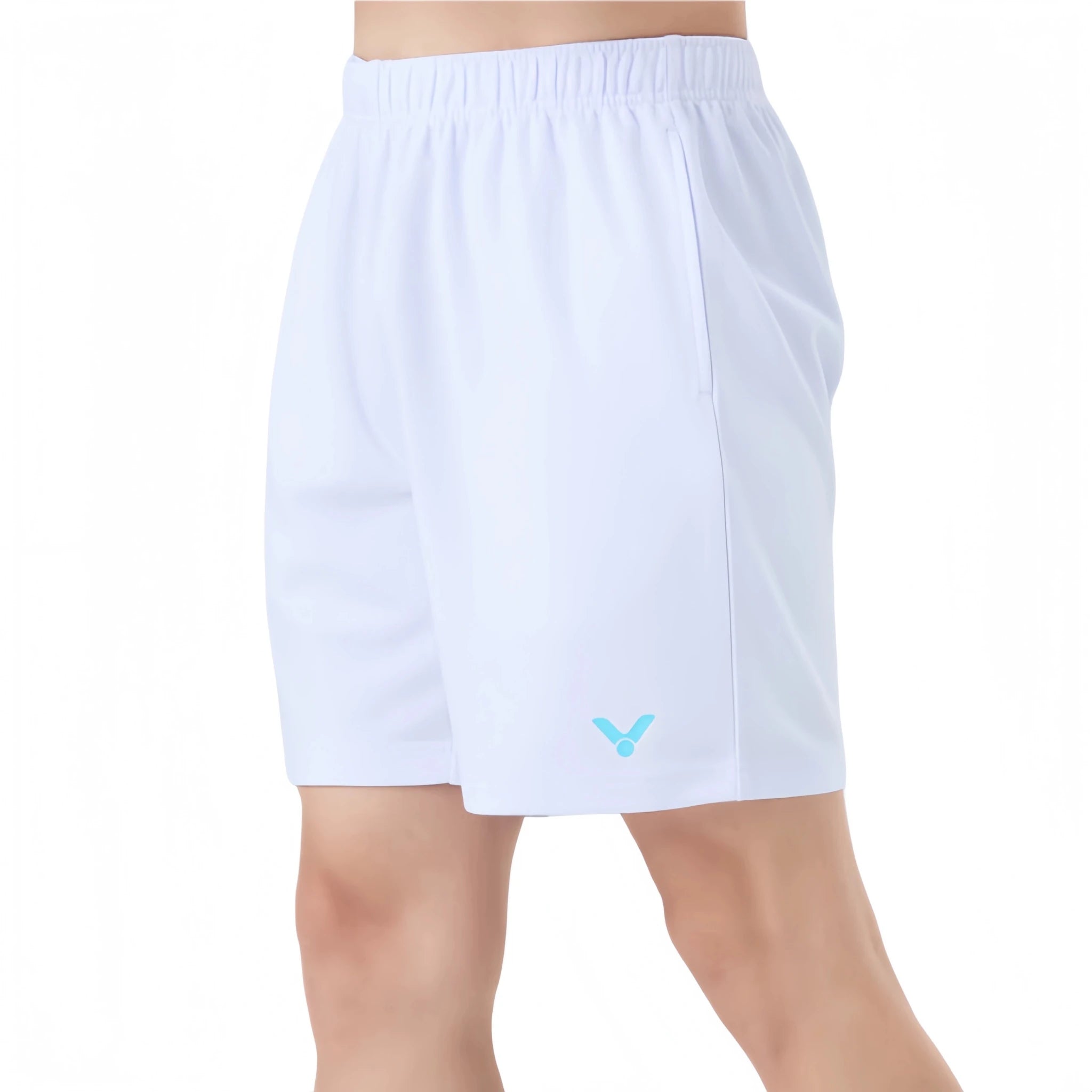 VICTOR Unisex Knitted Shorts R - 60203 A - White - Gem Sports