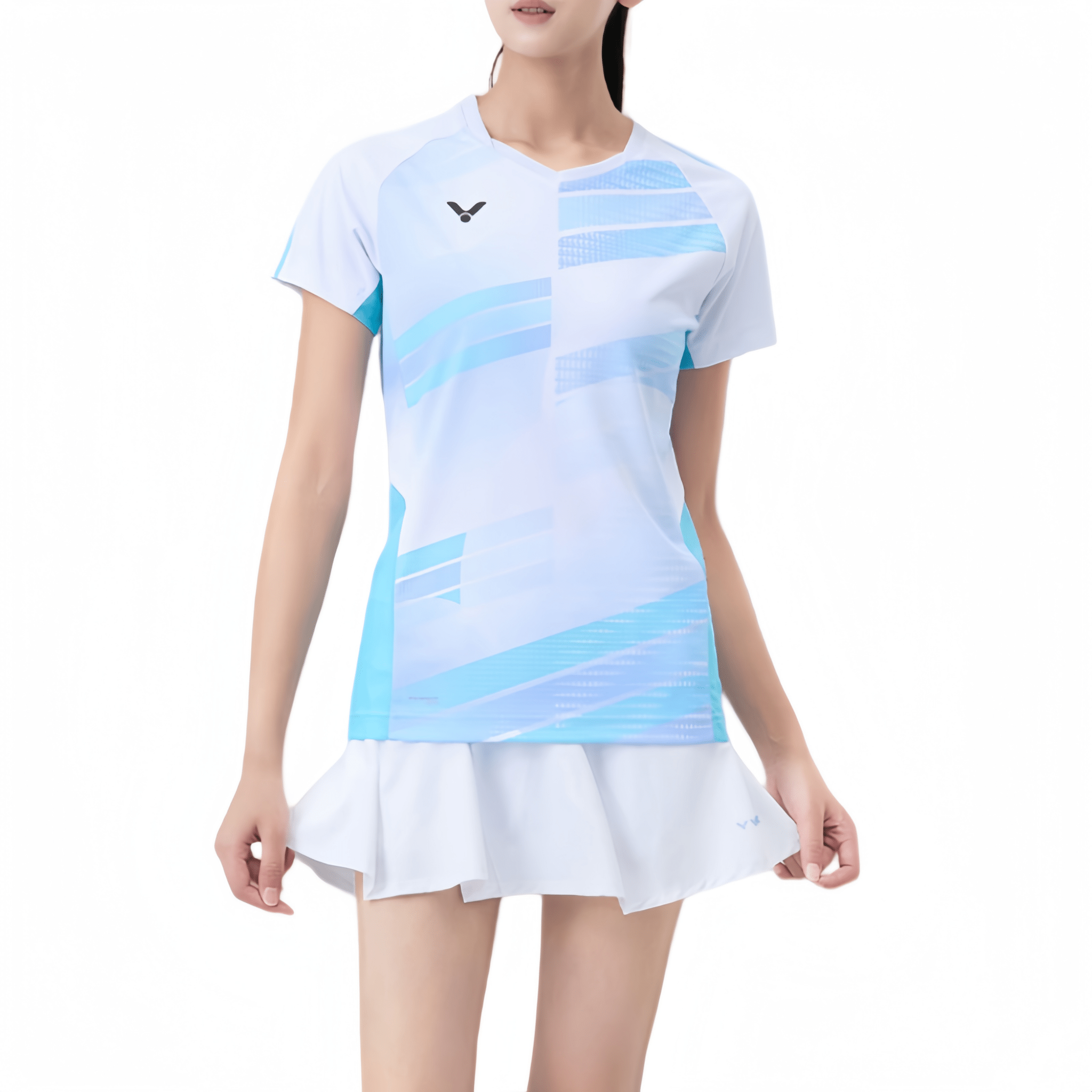 VICTOR Unisex Knitted T-Shirt (Game Series) T - 60018 A - White - Gem Sports