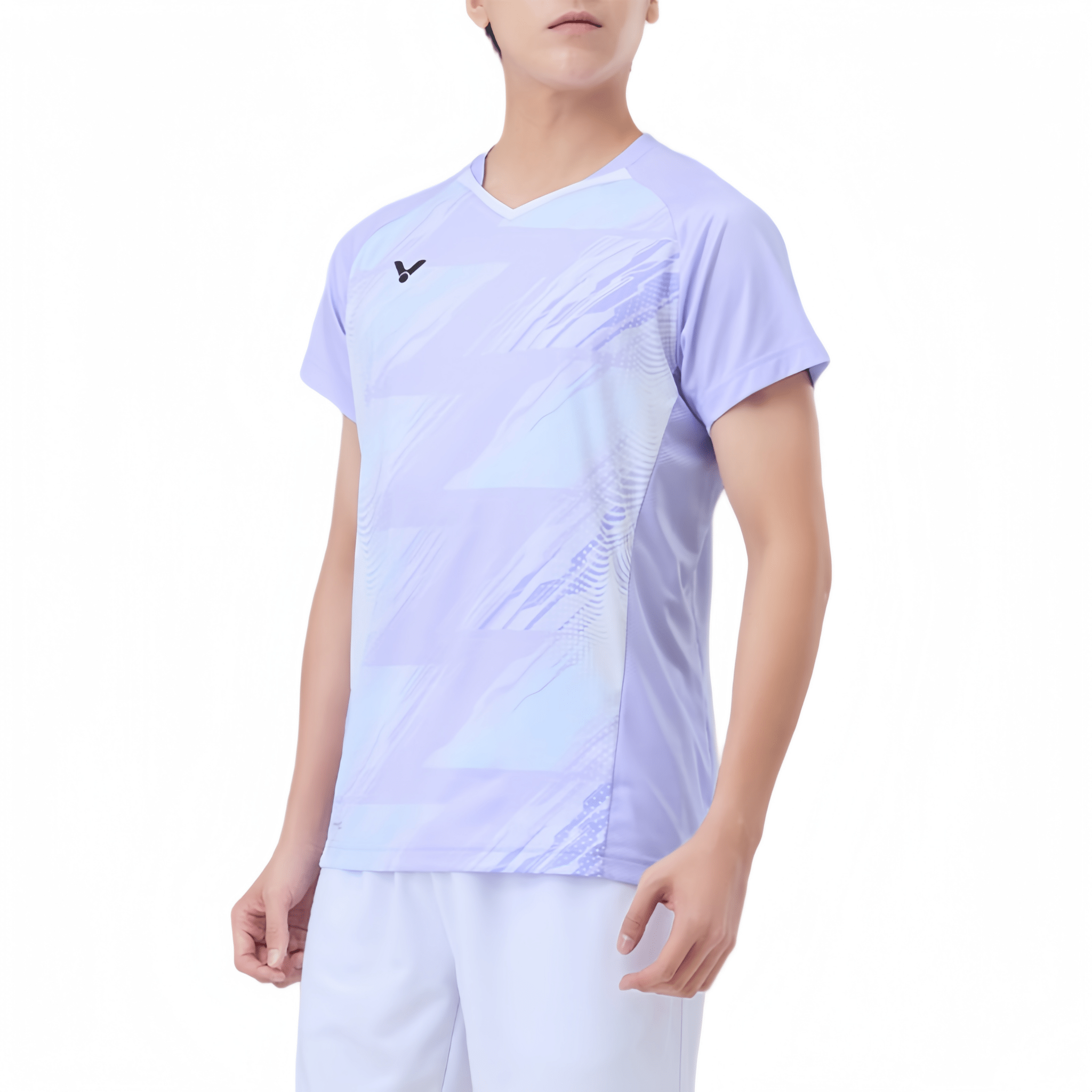 VICTOR Unisex Knitted T-Shirt (Game Series) T - 60019 T - Pastel Lilac - Gem Sports