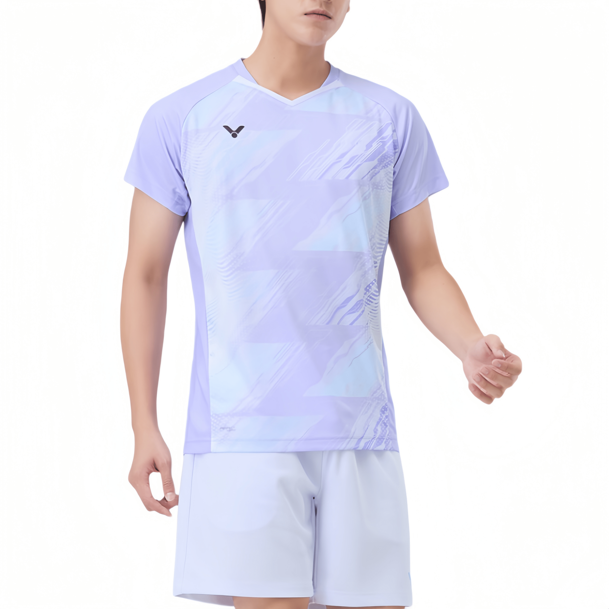 VICTOR Unisex Knitted T-Shirt (Game Series) T - 60019 T - Pastel Lilac - Gem Sports