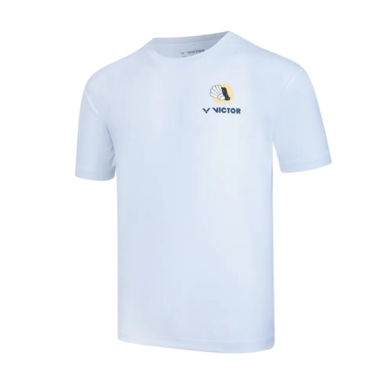 VICTOR Unisex Knitted T-Shirt T - 60026 A - White - Gem Sports