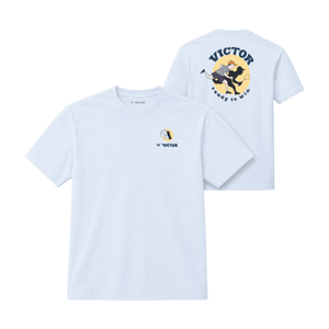 VICTOR Unisex Knitted T-Shirt T - 60026 A - White - Gem Sports
