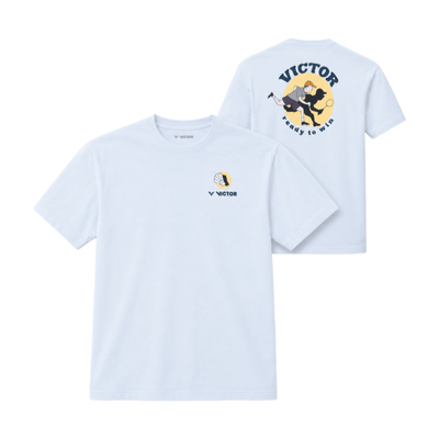 VICTOR Unisex Knitted T-Shirt T - 60026 A - White - Gem Sports
