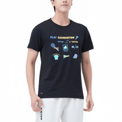 VICTOR Unisex Knitted T-Shirt T - 60028 C - Black - Gem Sports