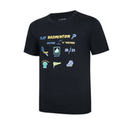 VICTOR Unisex Knitted T-Shirt T - 60028 C - Black - Gem Sports