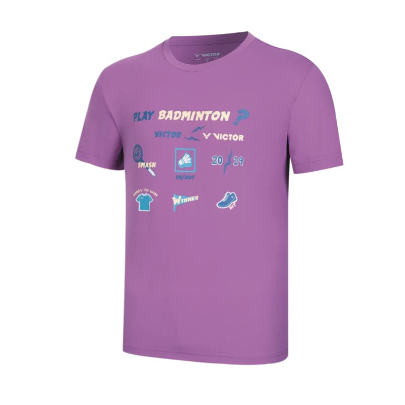 VICTOR Unisex Knitted T-Shirt T - 60028 J - Mulberry - Gem Sports