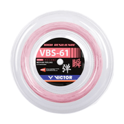 VICTOR VBS-61 High Resilience 0.61mm Badminton String Reel (200m) - Cherry Blossom - Gem Sports